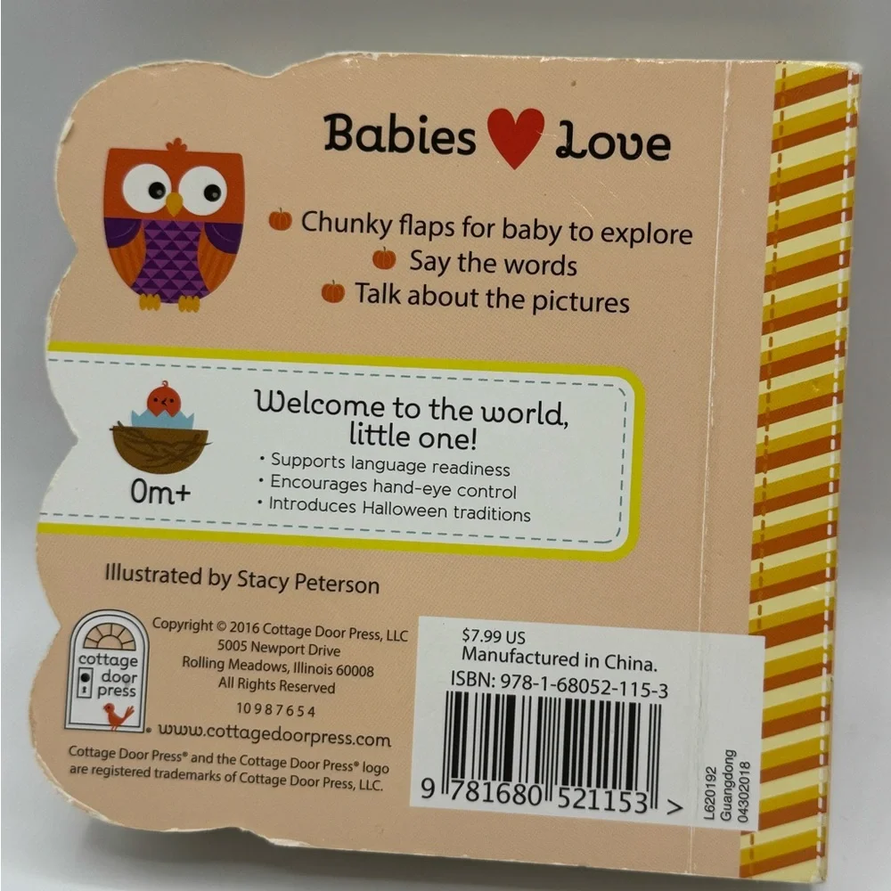 Orange and Black Learning Toy with Halloween Theme